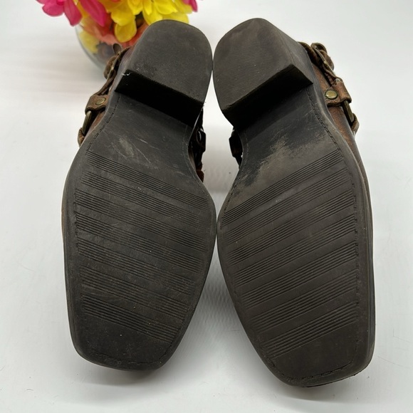 Cabela's Brown Leather Mule Western Shoes Size 9 MCA7007K - Picture 5 of 6